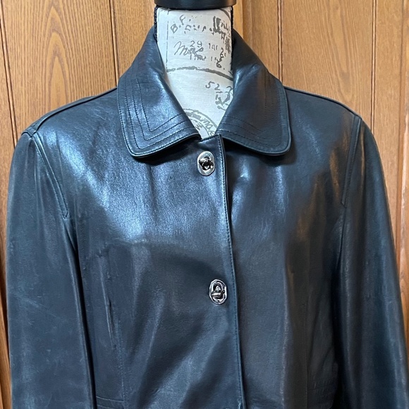 Jones New York Jackets & Blazers - Jones New York black leather jacket